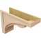 Ekena Millwork 9"W x 27"D x 18"H Classic Viola Rough Cedar Woodgrain TimberThane Corbel, Primed Tan CORUR09X27X18VIORCPR - alternate 2
